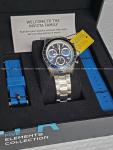 GLYCINE x Invicta  5 Five Elements WATER / Blue Swiss Z60 Chronograph mens watch