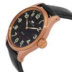 New Glycine KMU48 3906.29AT.LBK7D Mechanical Black Dial Black Leather Band Watch