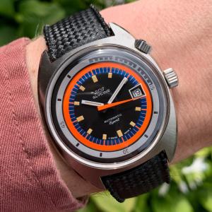 Glycine Airman SST “Sport” Super Compressor Black Dial Automatic Wristwatch