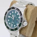 Glycine Combat Sub Green 42mm Date Dial Watch W/ Box & Cards GL1014
