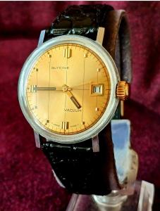 Super Rare DT130 Men's Vintage 60s Glycine Vacuum Automatic 25 Jw "Must Read”