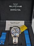 GLYCINE x Invicta  5 Five Elements WATER / Blue Swiss Z60 Chronograph mens watch