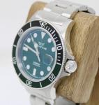 Glycine Combat Sub Green 42mm Date Dial Watch W/ Box & Cards GL1014