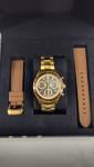 GLYCINE x INVICTA Men's Watch Quartz  5 Elements Gold