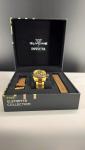 GLYCINE x INVICTA Men's Watch Quartz  5 Elements Gold