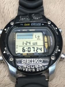 Vintage Seiko M796-5A00 Scuba Diver's 200m Dive Computer Watch