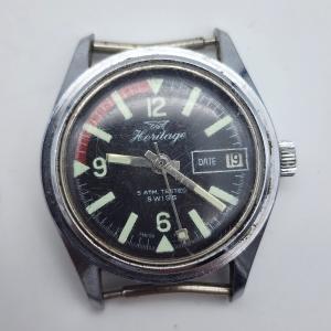 Vintage Heritage - Date, Glow in the Dark - Dive Wrist Watch - As Is