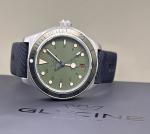 Glycine Combat Sub Men’s Green Dial Automatic 36mm Watch Gl0394 With Box/Papers