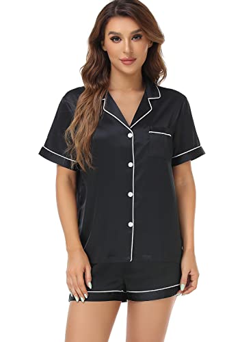 Silky Satin 2-Piece Pajama Set for Women