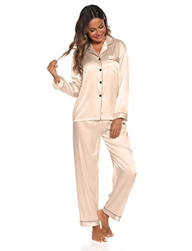 Eilshoji Satin Pajamas Set for Women