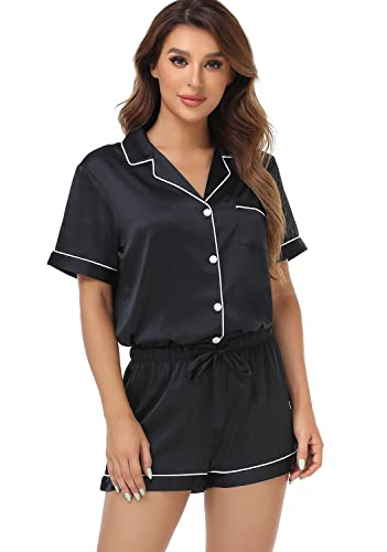 Silky Satin 2-Piece Pajama Set for Women