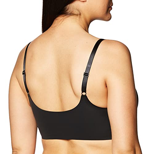 Calvin Klein Black Seamless Adjustable Skinny Strap Bralette, Medium