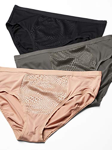 Warner's Microfiber Hipster 3-Pack, Tummy-Smoothing, 2XL, Assorted