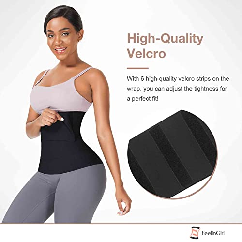FeelinGirl Plus Size Black Waist Trainer for Women