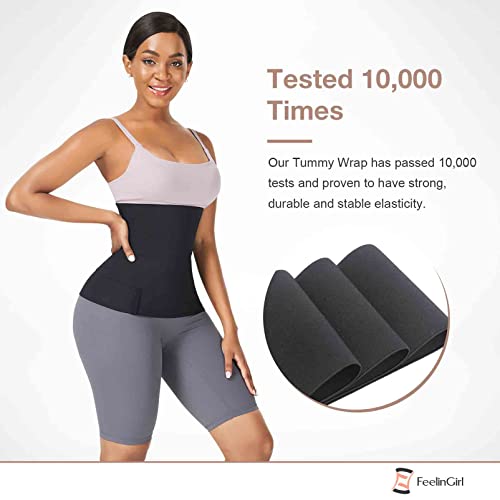 FeelinGirl Plus Size Black Waist Trainer for Women