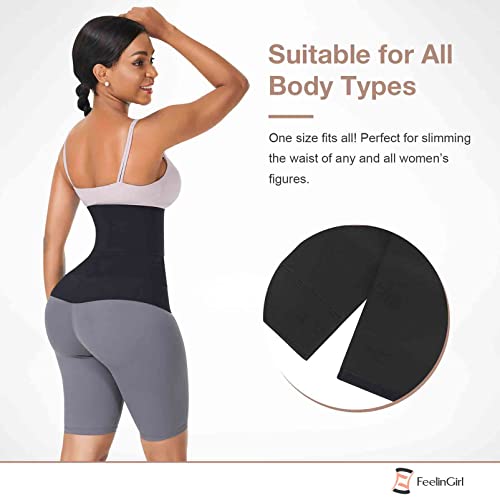 FeelinGirl Plus Size Black Waist Trainer for Women