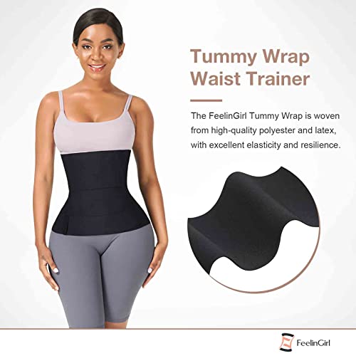FeelinGirl Plus Size Black Waist Trainer for Women