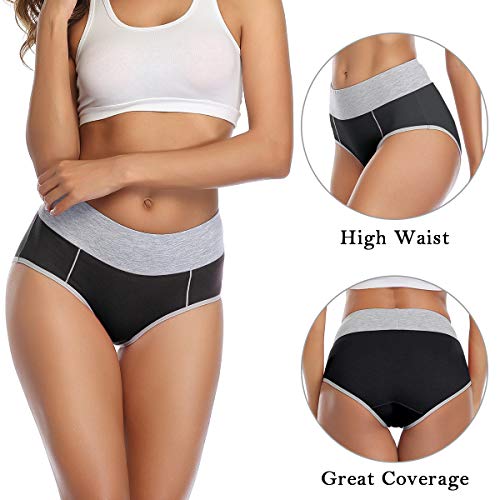 Wirarpa High Waist Cotton Briefs - 4 Pack