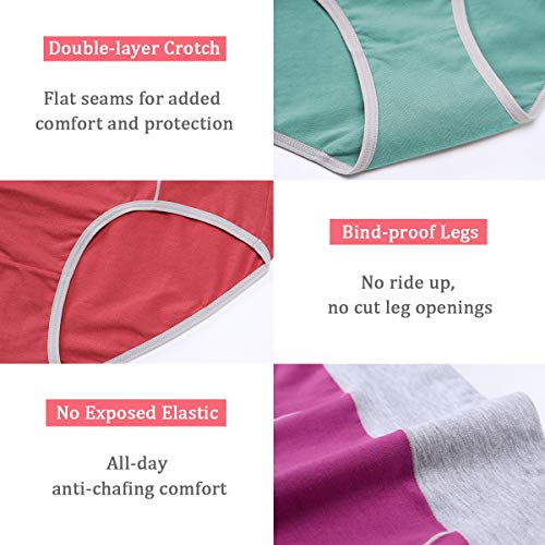 Wirarpa High Waist Cotton Briefs - 4 Pack