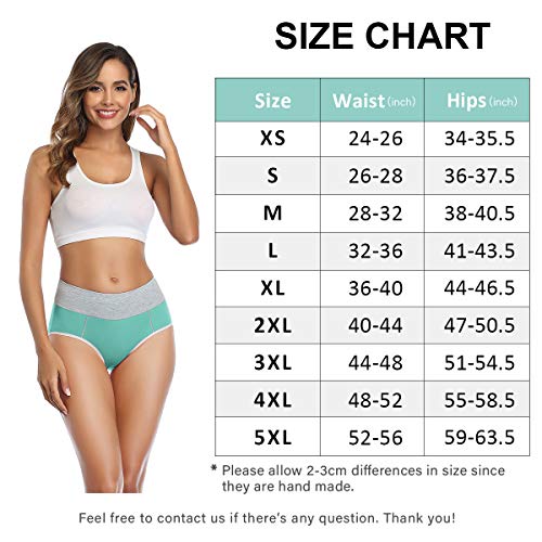Wirarpa High Waist Cotton Briefs - 4 Pack