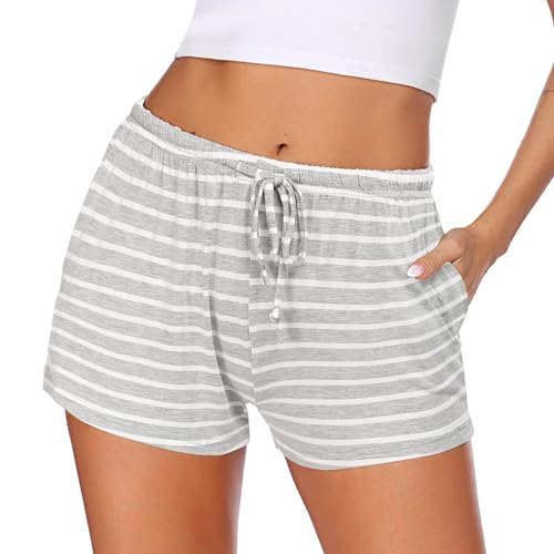 Ekouaer Women's Comfy Pajama Shorts with Pockets