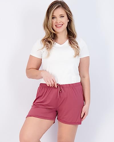 3 Pack: Women's Soft Pajama Boxer Shorts Set