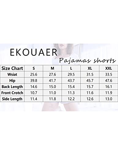 Ekouaer Women's Comfy Pajama Shorts with Pockets