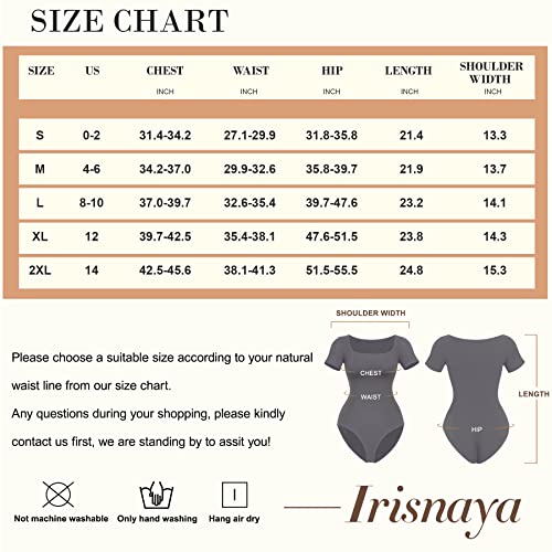 Irisnaya Square Neck Bodysuit Tank Tops