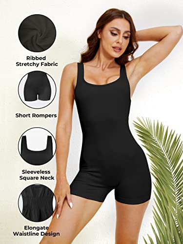 3 Pack Seamless Athletic Rompers for Women