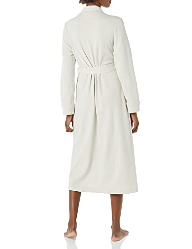 Women's Plus Size Lightweight Waffle Full-Length Robe, Beige