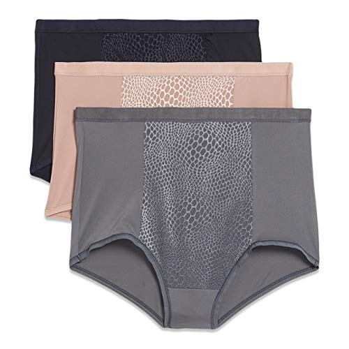 Warner's Women's Tummy-Smoothing Comfort Brief 3-Pack, XL