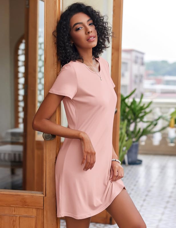 Ekouaer 2 Pack Soft Sleepwear Nightgowns Comfy