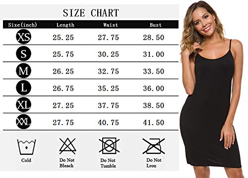 Malist Women White Full Slip Cami Dress Large