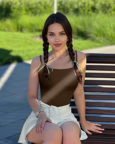 OQQ Women's 3 Piece Ribbed Shapewear Bodysuits