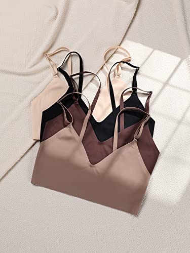 4 Pack Seamless No Show Bra and Panty Set