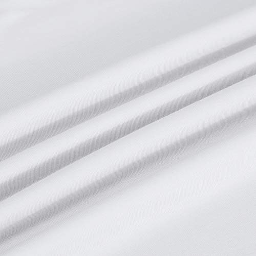 Adjustable Spaghetti Strap Cami Slip Dress in White