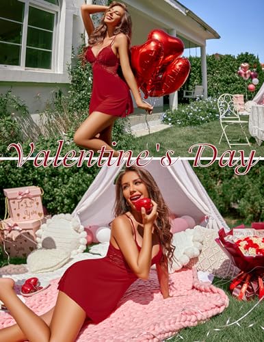 Avidlove Lace Chemise Babydoll Nightgown Teddy Lingerie