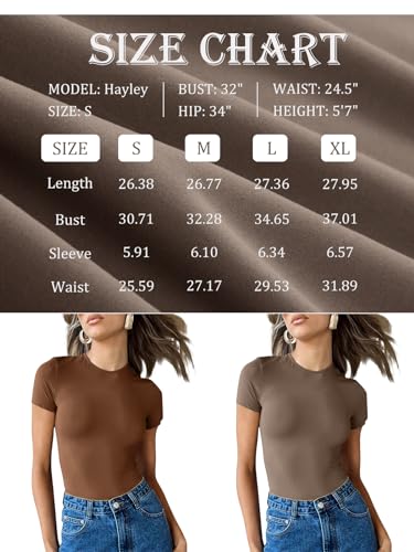 Trendy Queen Short Sleeve Bodysuit Crop Top Fashion