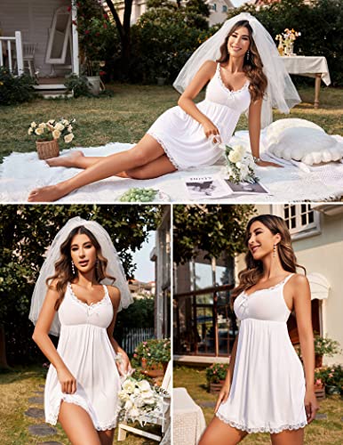 Avidlove Lace Babydoll Chemise Nightgown Sleepwear Nighty