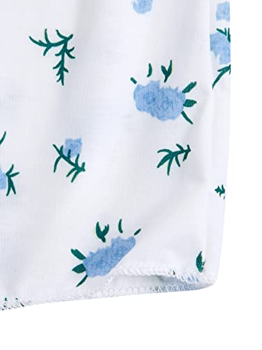 Verdusa Ditsy Floral Button Front PJ Set White