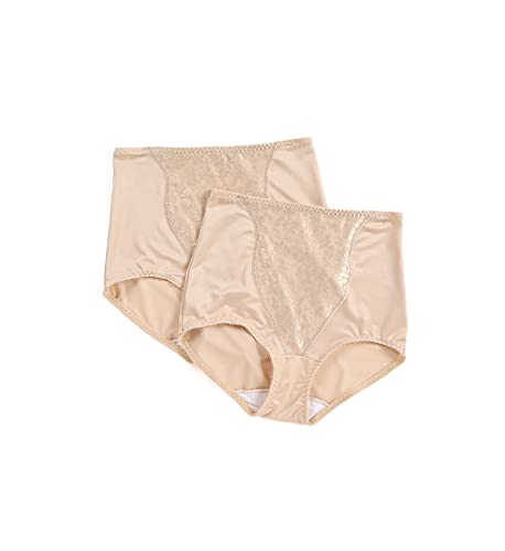 Bali Double Support Lace Tummy 2-Pack Shapewear Briefs