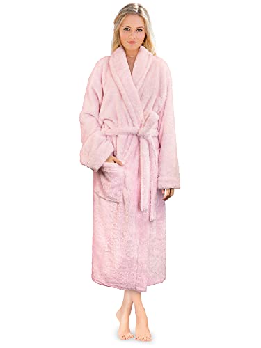 Luxurious Plush Pink Sherpa Robe