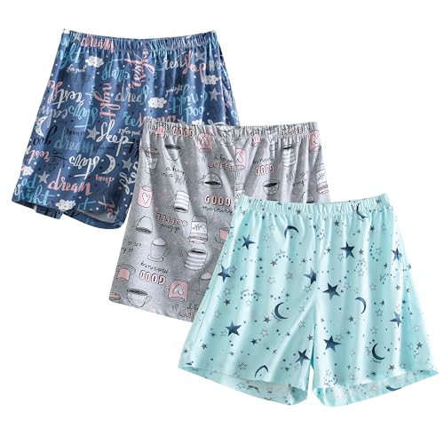 PNAEONG 3 Pack: Women's Soft Lounge Shorts Set