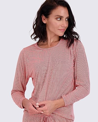 Real Essentials Women's Long Sleeve Pajama Set - Pack of 2