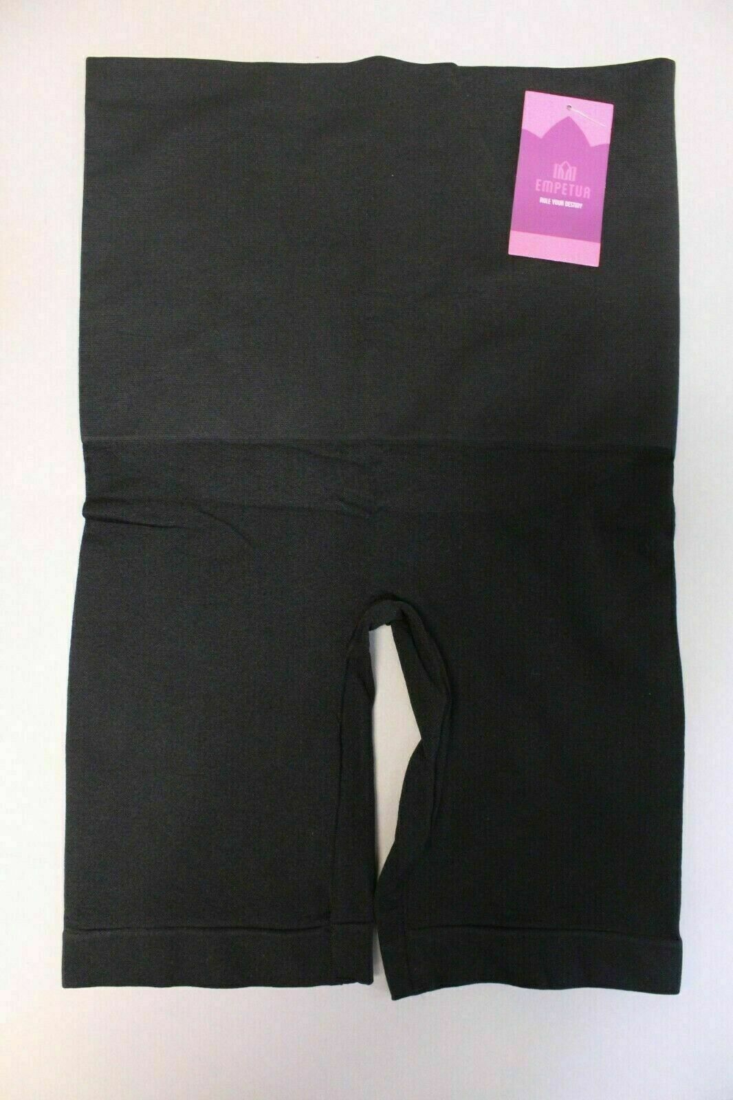 Black High Waisted Body Shaper Shorts - Tummy Control