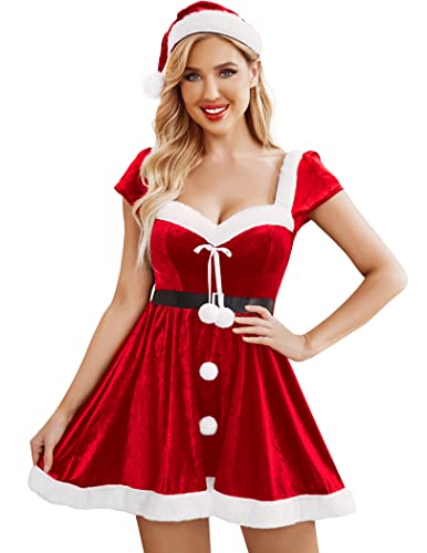 Avidlove Women's V Neck Red Lingerie Set