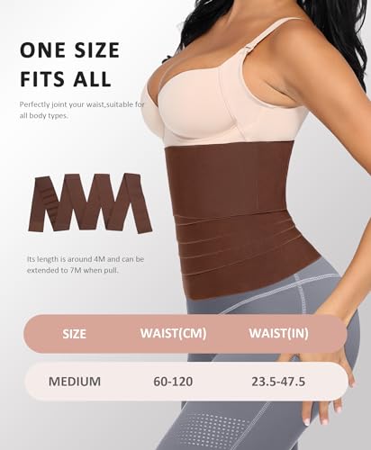 Brown Bandage Waist Trimmer for Women Gym Accessory