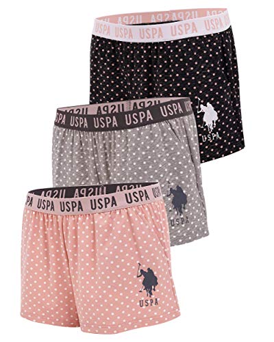 U.S. Polo Assn. Womens 3 Pack Lounge Shorts
