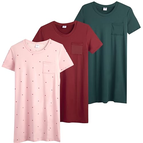 3-Pack Women's Nightgowns - Moo Moos Lounge Set