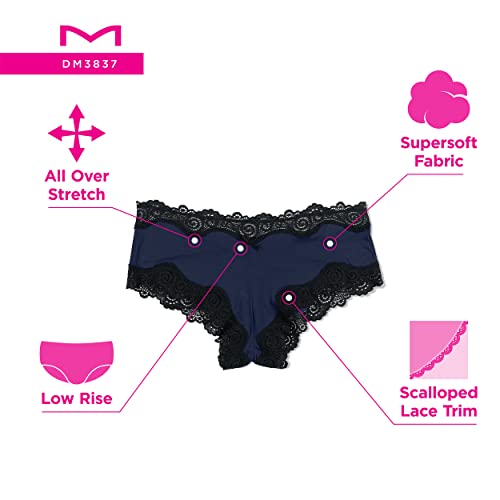 Maidenform Low-Rise Cheeky Fit Lace Hipsters 3-Pack